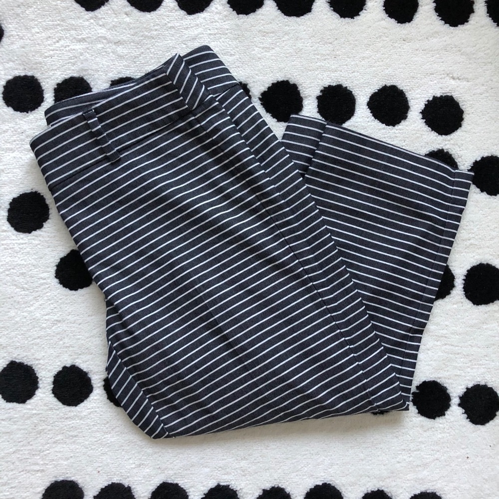 Striped Cropped Pants